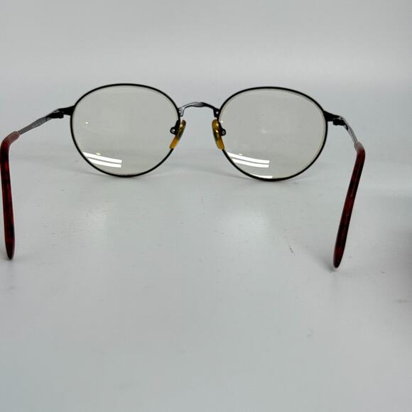 Brown eyeglasses Frames Round Gold 50-16-023 Frame Hong Kong H17788 - Picture 3 of 7